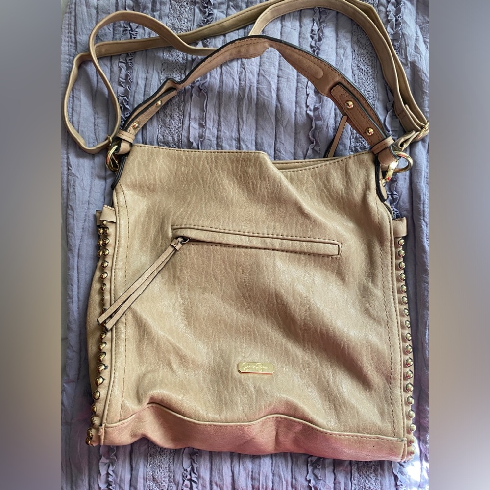 Jessica Simpson Tan studded bag